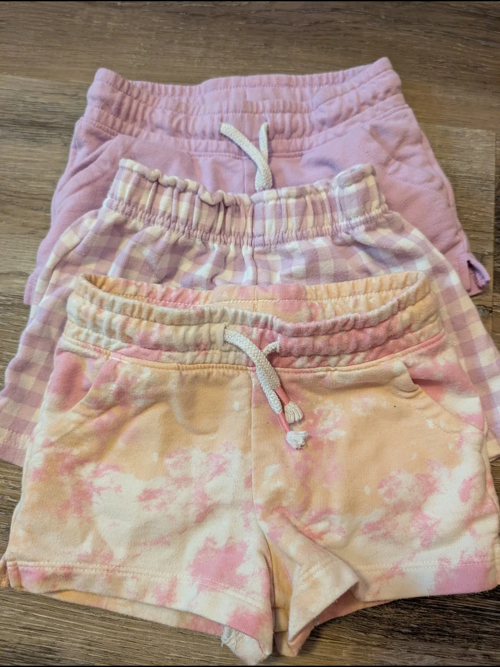 Girls' Shorts Bundle - Lilac, Light Blue, Denim, Tie-Dye, Gingham